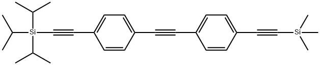 triisopropyl((4-((4-((triMethylsilyl)ethynyl) phenyl) ethynyl)phenyl)ethynyl)silane|4-(4-((三异丙硅乙炔基)苯乙炔基)苯乙炔基)三甲基硅烷