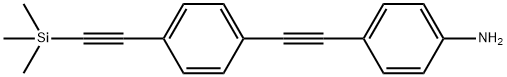 4-((4-((triMethylsilyl)ethynyl)phenyl) ethynyl)benzenaMine Structure