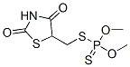 ジチオりん酸S-[(2,4-ジオキソチアゾリジン-5-イル)メチル]O,O-ジメチル 化学構造式
