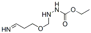 Hydrazinecarboxylic  acid,  2-(iminopropoxymethyl)-,  ethyl  ester Structure