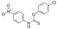 N-(4-Nitrophenyl)thiocarbamic acid O-(4-chlorophenyl) ester Structure