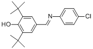 4-[[(4-CHLOROPHENYL)IMINO]METHYL]-2,6-BIS(1,1-DIMETHYLETHYL)-PHENOL,177170-34-2,结构式