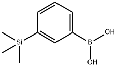 3-(三甲基硅烷)苯硼酸 结构式
