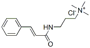 1-Propanaminium, N,N,N-trimethyl-3-(1-oxo-3-phenyl-2-propenyl)amino-, chloride Structure