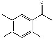 1-(2,4-二氟-5-甲基苯基)乙-1-酮 结构式