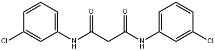 N,N''-BIS-(3-CHLORO-PHENYL)-MALONAMIDE 化学構造式