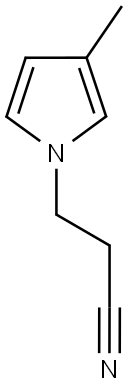 1H-Pyrrole-1-propanenitrile,3-methyl-(9CI) Struktur