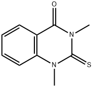 2,3-ジヒドロ-1,3-ジメチル-2-チオキソキナゾリン-4(1H)-オン 化学構造式