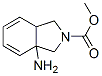 2H-Isoindole-2-carboxylicacid,3a-amino-1,3,3a,7a-tetrahydro-,methylester, Struktur