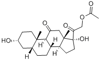 3alpha,17,21-trihydroxy-5beta-pregnane-11,20-dione 21-acetate|四氢可的松醋酸盐