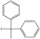 二苯基甲基硅烷氟, 17739-53-6, 结构式