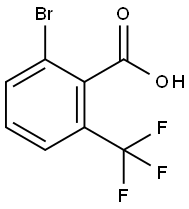 2-Bromo-6-(trifluoromethyl)benzoic acid 97% Structure