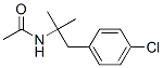 N-[2-(4-クロロフェニル)-1,1-ジメチルエチル]アセトアミド 化学構造式