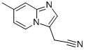 7-メチルイミダゾ[1,2-a]ピリジン-3-アセトニトリル 化学構造式