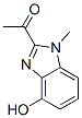 Ethanone, 1-(4-hydroxy-1-methyl-1H-benzimidazol-2-yl)- (9CI) 结构式