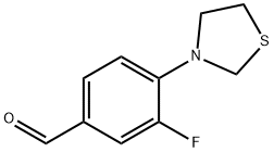 3-Fluoro-4-(thiazolidin-3-yl)benzaldehyde Structure