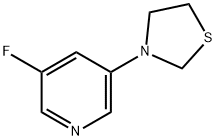 3-(5-Fluoropyridin-3-yl)thiazolidine Structure