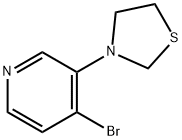 3-(4-Bromopyridin-3-yl)thiazolidine Structure