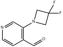 3-(3,3-Difluoroazetidin-1-yl)isonicotinaldehyde Struktur