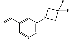 5-(3,3-Difluoroazetidin-1-yl)nicotinaldehyde Structure