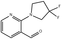 2-(3,3-Difluoropyrrolidin-1-yl)nicotinaldehyde Struktur