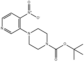 tert-Butyl 4-(4-nitropyridin-3-yl)piperazine-1-carboxylate 化学構造式