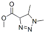 1H-1,2,3-Triazole-4-carboxylicacid,4,5-dihydro-1,5-dimethyl-,methylester,177490-44-7,结构式