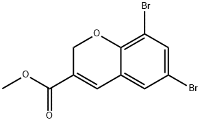 6,8-DIBROMO-2H-CHROMENE-3-CARBOXYLIC ACID METHYL ESTER Struktur