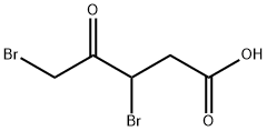 pentanoic acid, 3,5-dibromo-4-oxo 化学構造式