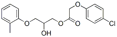 (p-クロロフェノキシ)酢酸2-ヒドロキシ-3-(o-トリルオキシ)プロピル 化学構造式