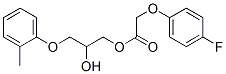 p-Fluorophenoxyacetic acid 2-hydroxy-3-(o-tolyloxy)propyl ester 结构式