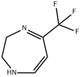 5-(三氟甲基)-2,3-二氢-1H-1,4-二氮杂庚烷 结构式