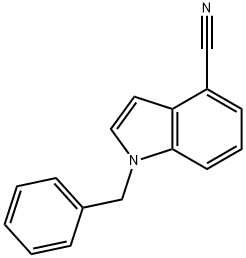 1-苄基-1H-吲哚-4-甲腈, 177548-00-4, 结构式