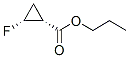 Cyclopropanecarboxylic acid, 2-fluoro-, propyl ester, (1R-cis)- (9CI) 结构式