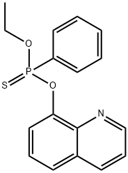 フェニルチオホスホン酸O-エチルO-(8-キノリル) 化学構造式