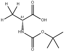 D-ALANINE-3,3,3-D3-N-T-BOC Struktur