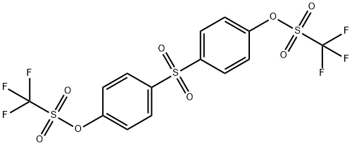 1,1'-Sulphonylbis(4-{[(trifluoromethyl)sulphonyl]oxy}benzene) Structure
