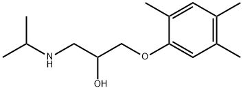 1-(イソプロピルアミノ)-3-(2,4,5-トリメチルフェノキシ)-2-プロパノール 化学構造式