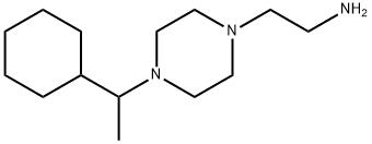 1-(2-(1-CYCLOHEXYLETHYL)AMINOETHYL)PIPERAZINE Struktur
