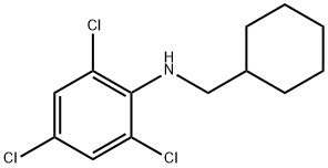 CYCLOHEXYLMETHYL-(2,4,6-TRICHLORO-PHENYL)-AMINE Structure