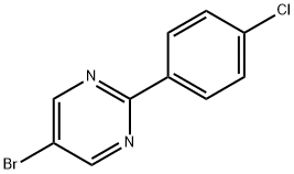 Pyrimidine, 5-bromo-2-(4-chlorophenyl)- (9CI) 化学構造式