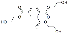 1,2,4-ベンゼントリカルボン酸トリス(2-ヒドロキシエチル) 化学構造式