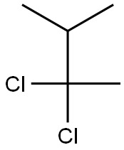 2,2-ジクロロ-3-メチルブタン 化学構造式