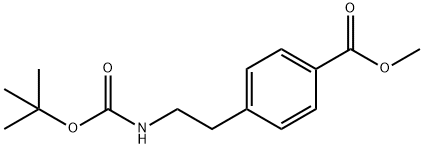 Benzoic acid, 4-[2-[[(1,1-diMethylethoxy)carbonyl]aMino]ethyl]-, Methyl ester Structure