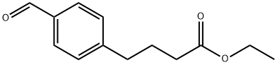ethyl 4-(4-formylphenyl)butanoate 化学構造式
