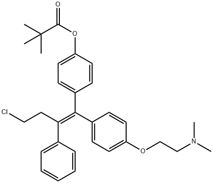 4-Pivaloyloxy Toremifene Structure