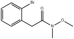 2-(2-BROMOPHENYL)-N-METHOXY-N-METHYLACETAMIDE 化学構造式