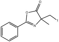 5(4H)-Oxazolone,  4-(iodomethyl)-4-methyl-2-phenyl-,177762-91-3,结构式