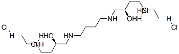 (2R)-4-ethylamino-1-[4-[[(2R)-4-ethylamino-2-hydroxy-butyl]amino]butyl amino]butan-2-ol tetrahydrochloride,177798-02-6,结构式