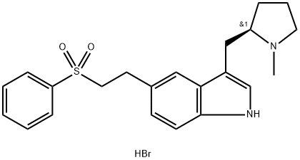 エレトリプタン臭化水素酸塩 化学構造式